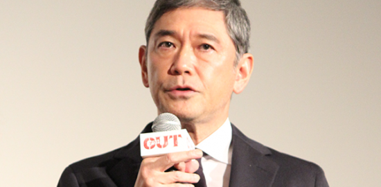 映画『OUT』公開初日舞台挨拶、杉本哲太