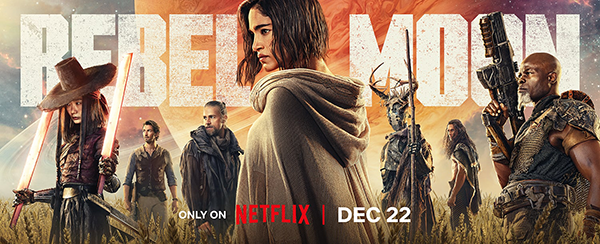 Netflix映画『REBEL MOON：パート1 炎の子』ソフィア・ブテラ／チャーリー・ハナム／ペ・ドゥナ／ジャイモン・フンスー
