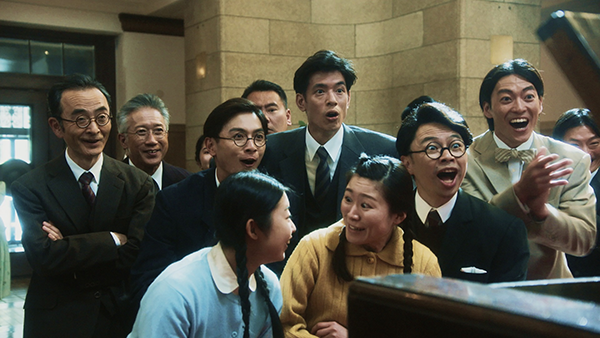映画『劇場版 アナウンサーたちの戦争』浜野謙太／大東駿介／中島歩／古舘寛治