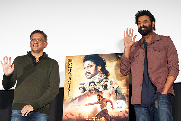 映画『バーフバリ エピック4K』来日舞台挨拶イベント、プラバース、ショーブ・ヤーララガッダ(プロデューサー)