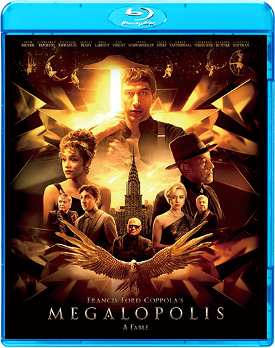 映画『メガロポリス』アダム・ドライバー/ジャンカルロ・エスポジート/ナタリー・エマニュエル/オーブリー・プラザ/シャイア・ラブーフ/ジョン・ヴォイト/ローレンス・フィッシュバーン/ダスティン・ホフマン