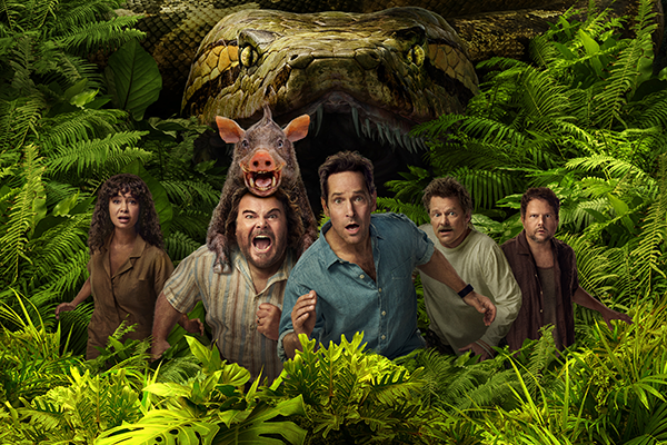 映画『俺たちのアナコンダ』ジャック・ブラック/ポール・ラッド/スティーヴ・ザーン/タンディウェ・ニュートン/セルトン・メロ