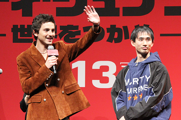 映画『マーティ・シュプリーム 世界をつかめ』ジャパンプレミアイベント、ティモシー・シャラメ、川口功人