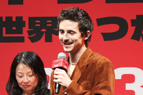 映画『マーティ・シュプリーム 世界をつかめ』ジャパンプレミアイベント、ティモシー・シャラメ