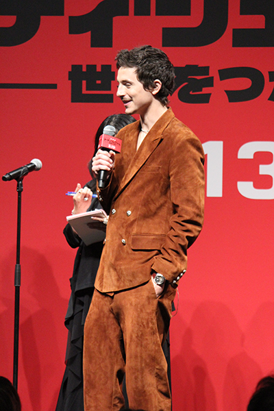 映画『マーティ・シュプリーム 世界をつかめ』ジャパンプレミアイベント、ティモシー・シャラメ