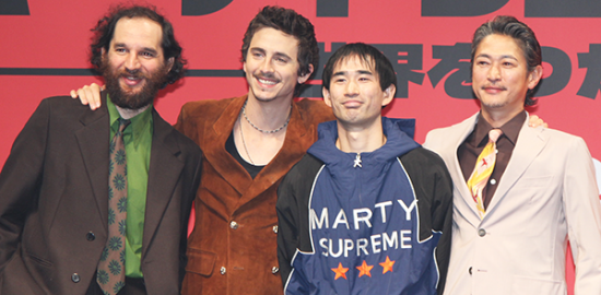 映画『マーティ・シュプリーム 世界をつかめ』ジャパンプレミアイベント、ティモシー・シャラメ、ジョシュ・サフディ監督、川口功人、窪塚洋介