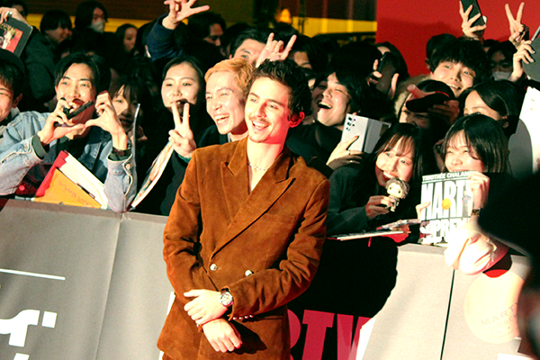 映画『マーティ・シュプリーム 世界をつかめ』ジャパンプレミアイベント、ティモシー・シャラメ