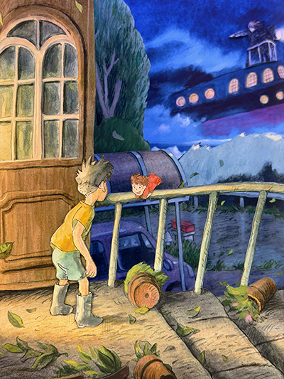 「宮﨑駿のパノラマボックス」崖の上のポニョ／「怪船あらわる」