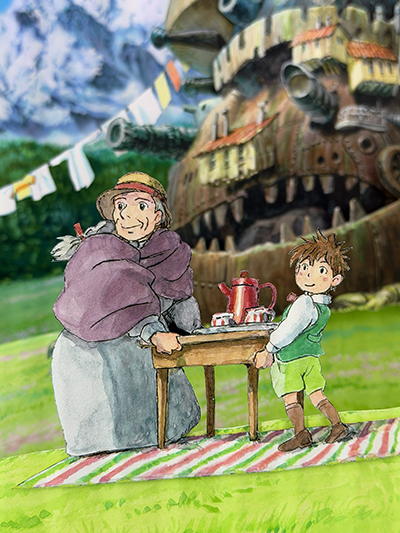 「宮﨑駿のパノラマボックス」ハウルの動く城／「お茶にしましょう」