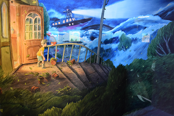 「宮﨑駿のパノラマボックス」メディア取材会、展示