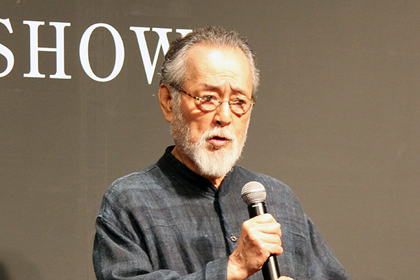 映画『人類資金』記者会見、仲代達矢