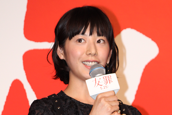 映画『友罪』舞台挨拶、夏帆
