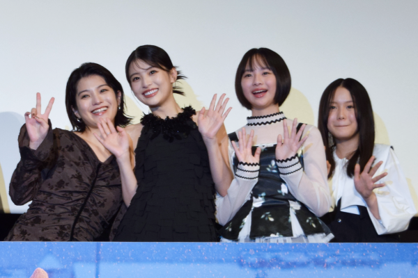 映画『ルックバック』(実写版)完成報告イベント:出口夏希、蒔田彩珠、七瀬ふうり、岡田六花
